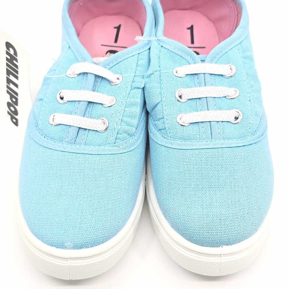 Blue Lace-Up Sneakers